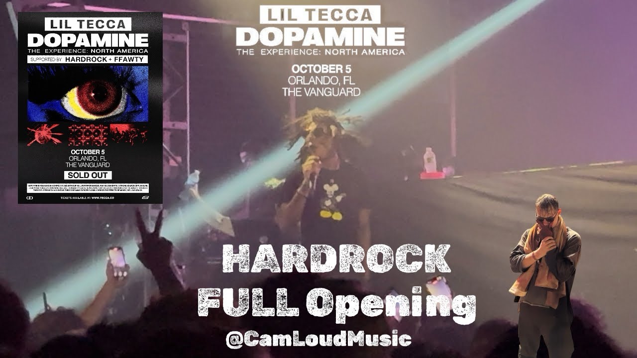 HARDROCK Full Live Performance – Lil Tecca Dopamine Tour (OPENER– Orlando) 10/5/25
