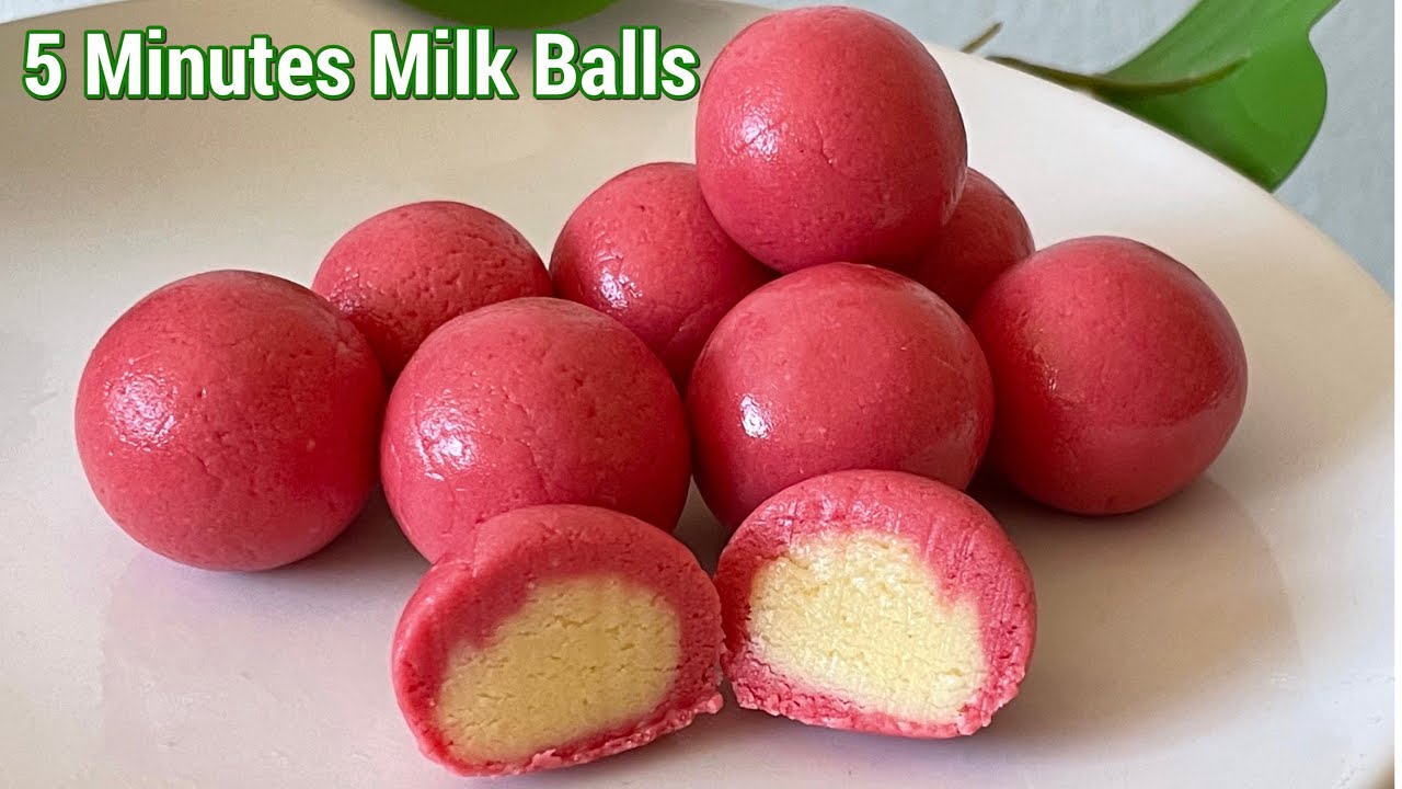 Milk Balls Recipe | 5 Minute sweet Recipes