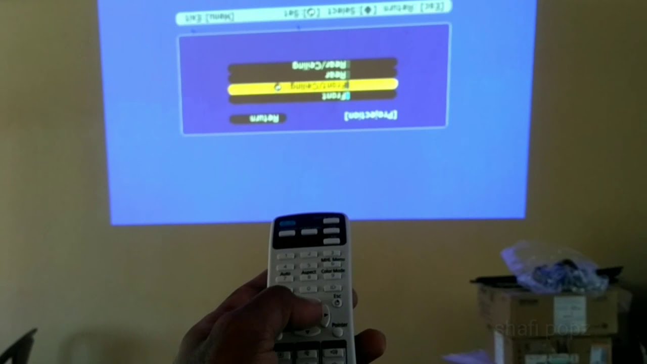 Epson projector screen rotation