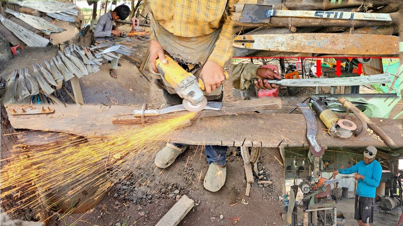 Traditional Blacksmith Craft – Forging Mixed Knives by Hand Full Process