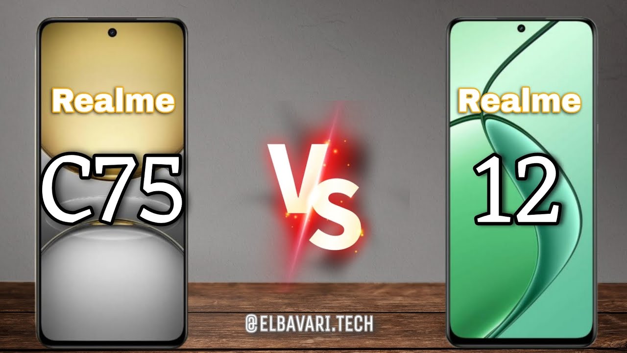 مقارنة بين Realme 12 vd Realme C75