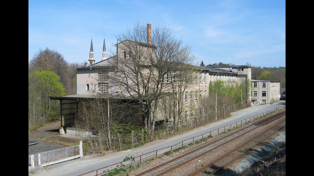 Oelsnitz Vogtland altes Werk 6 der Plauener Gardine an der Elsterstraße