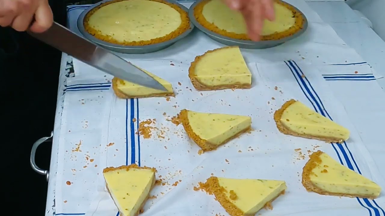 Como desmoldar y cortar un Pay de Limon #keylimepie #paydelimon