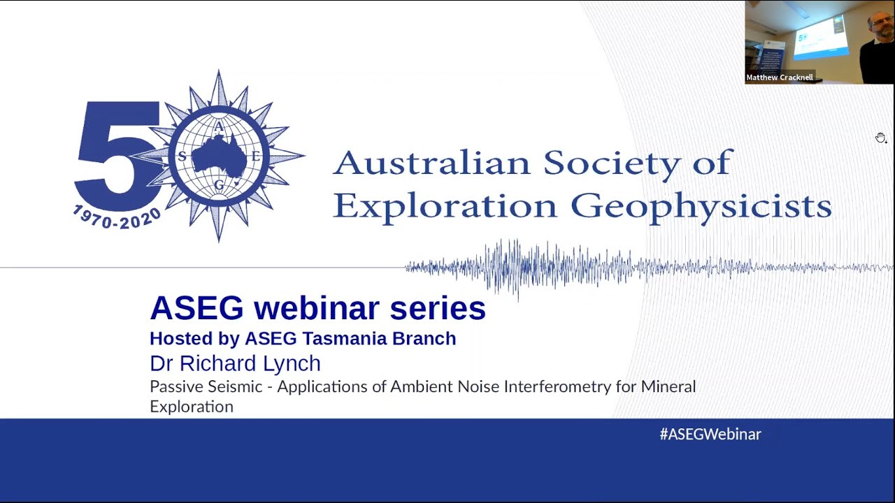 ASEG Webinar: Passive Seismic - Applications of Ambient Noise Interferometry for Mineral Exploration