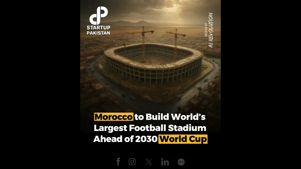 Morocco to Build World&rsquo;s Largest Football Stadium Ahead of 2030 World Cup #shorts