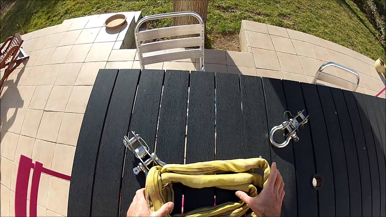 Space line middle with spanset and bananas