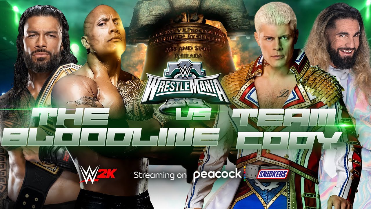 WWE 2K24 : The Bloodline Vs Cody Rhodes and Seth Freakin' Rollins