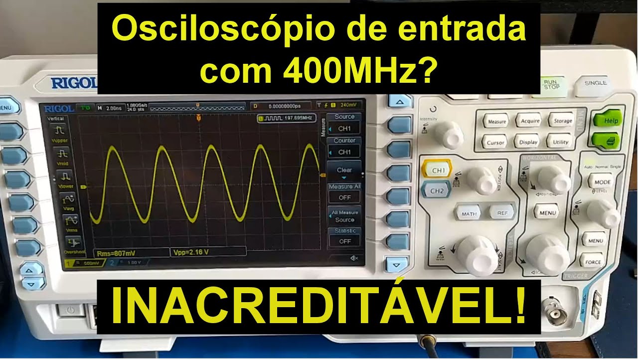 400MHz no RIGOL DS1102Z-E? Incrível!