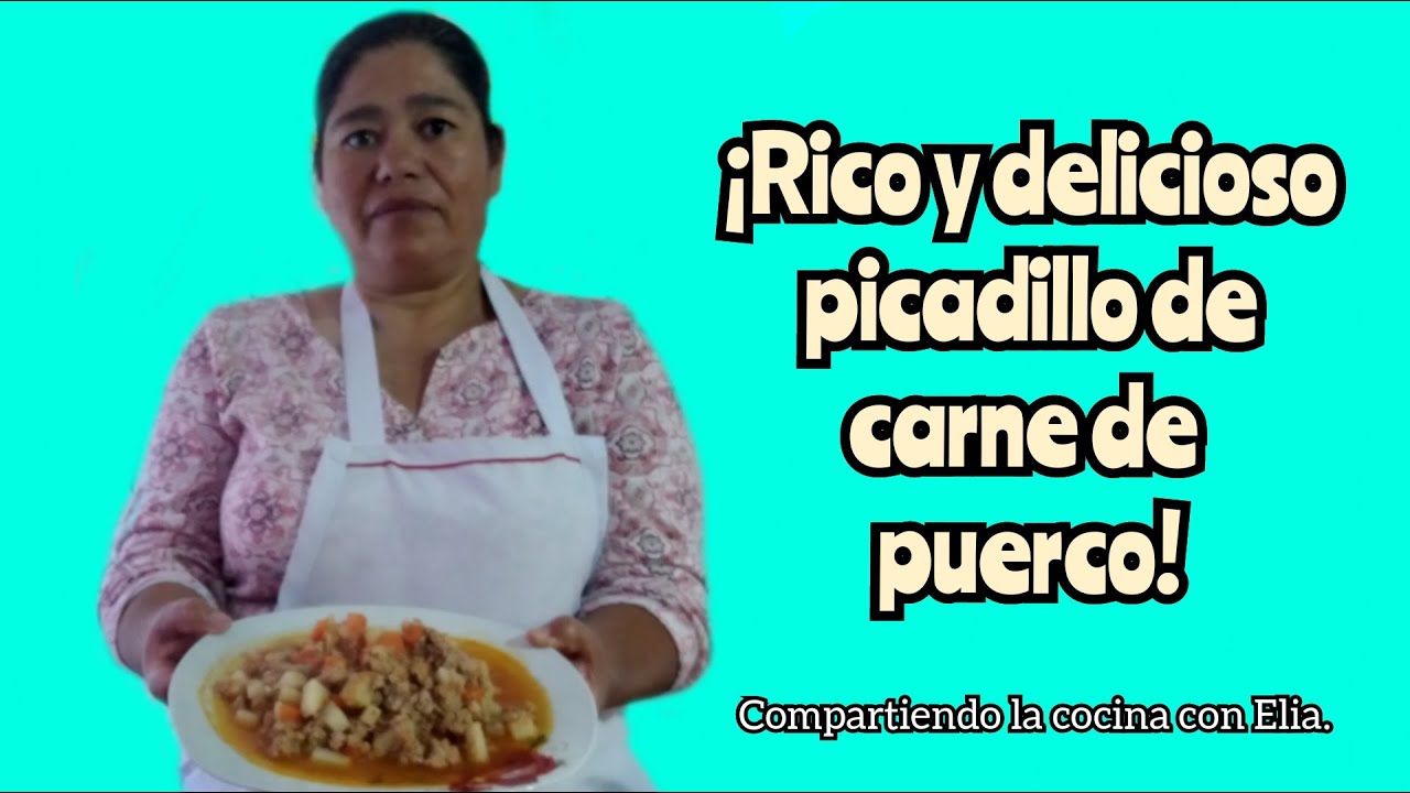 ¡Prepara este rico 😋 picadillo de carne de puerco! | ¡Queda delicioso😱!