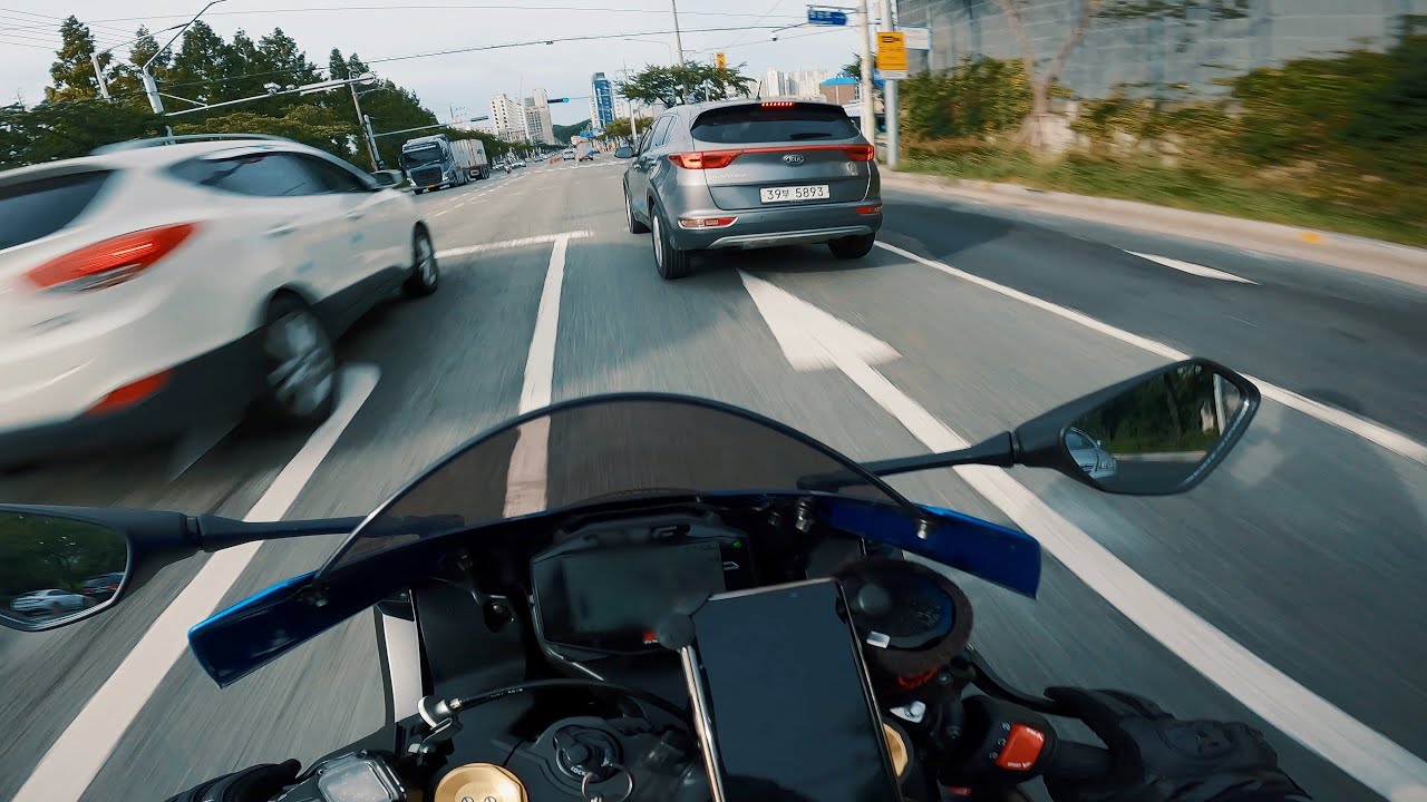 4K | 폭염주의보에 라이딩 / 달려야 산다 | 주행영상+배기음 | Gsx-R1000 Street Ride / Exhaust Sound ASMR