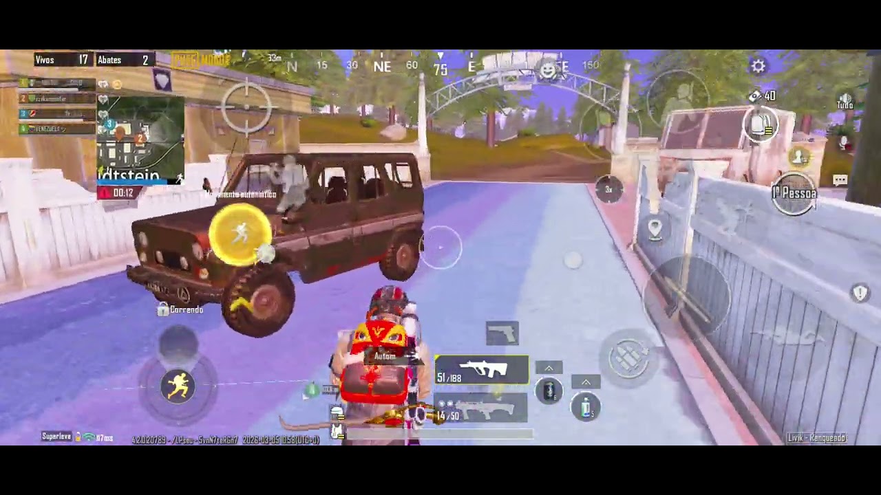 Ascensão para Mestre Craque 2 - Direção agressiva contra os bots - SQUAD Aleatório em Livik