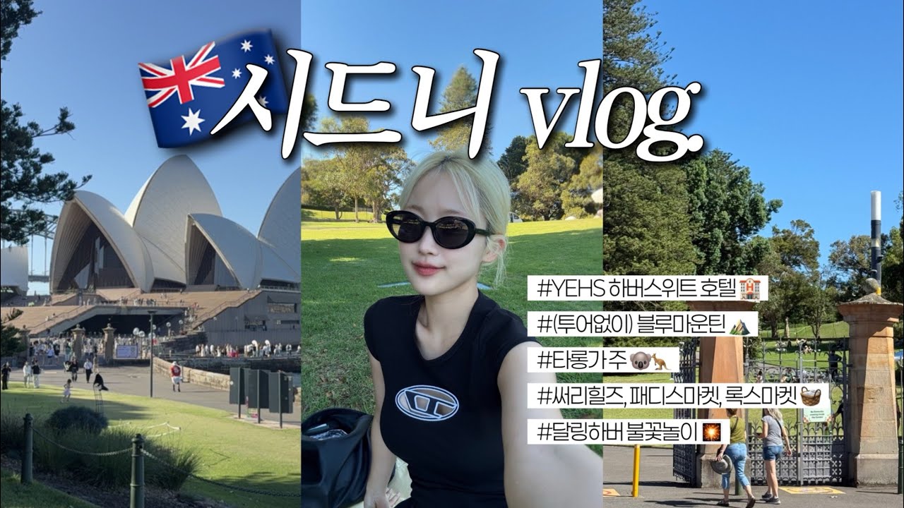 [Ep.2] 12월의 시드니 │ 투어없이 블루마운틴⛰️ 써리힐즈•패디스마켓•록스마켓🧺 타롱가Zoo🐨 달링하버 불꽃놀이🎇 YEHS 하버스위트 호텔 리뷰…각종 꿀팁 多