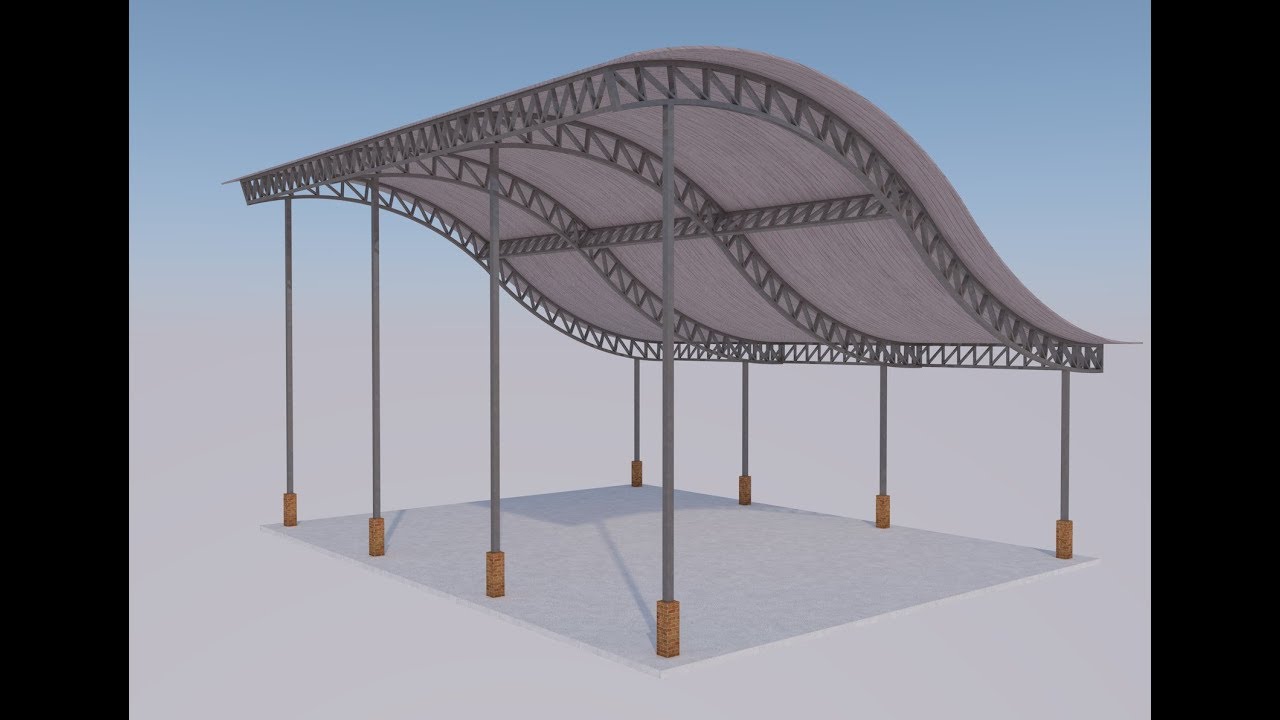 Tutorial ARCHICAD 22 Membuat Atap Dan Frame Lengkung