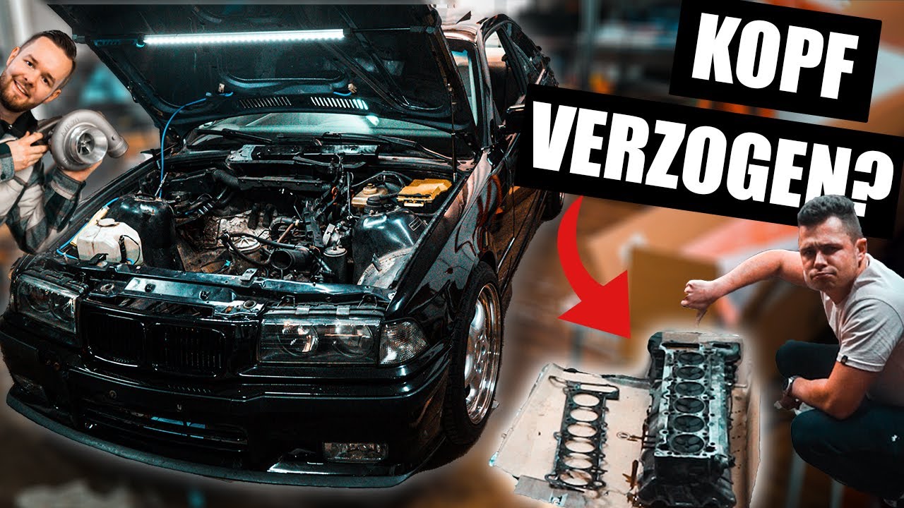 E36 Turbo UMBAU! BMW Motor AUSEINANDER + KOMPLETTFOLIERUNG in 24 Stunden