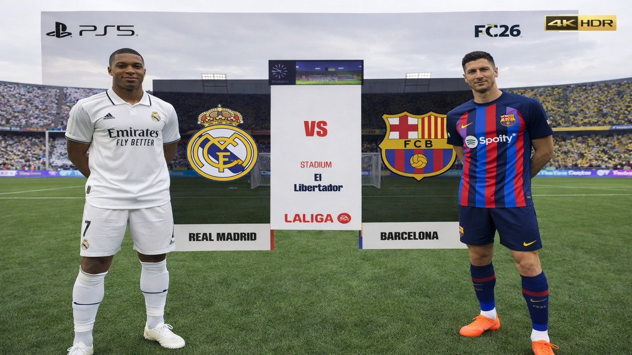 FC26 | Real Madrid vs Barcelona | LaLiga EA Sports 25/26 | Full Match | PS5 Pro 4K60