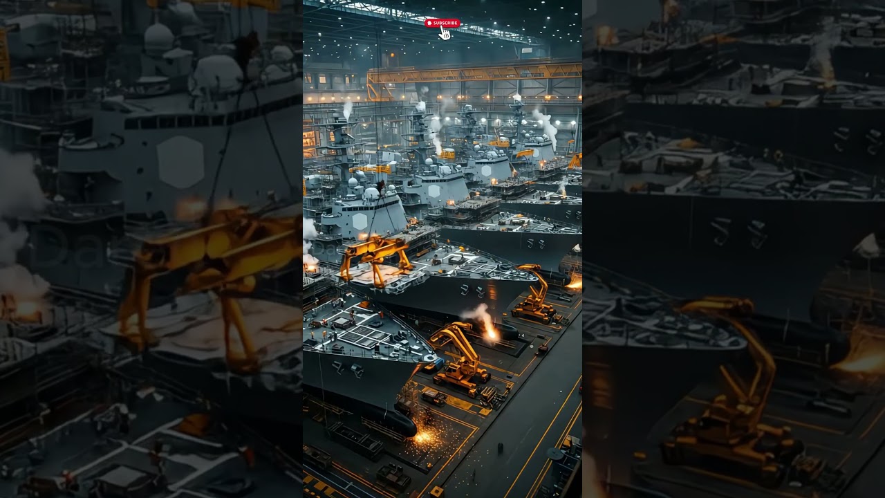 Inside the Futuristic Warship Mega Factory