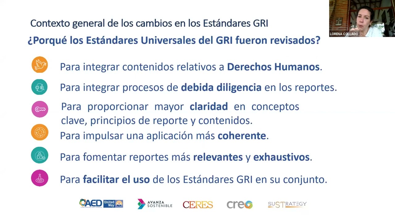 Webinar: NUEVOS ÉSTANDARES GRI 2021:Cambios en la gestión de la sostenibilidad para América Latina