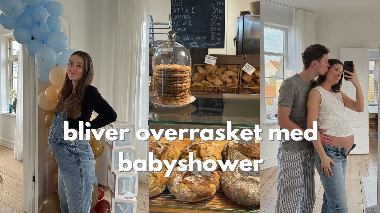 weekend vlog - bliver overrasket med babyshower 💙