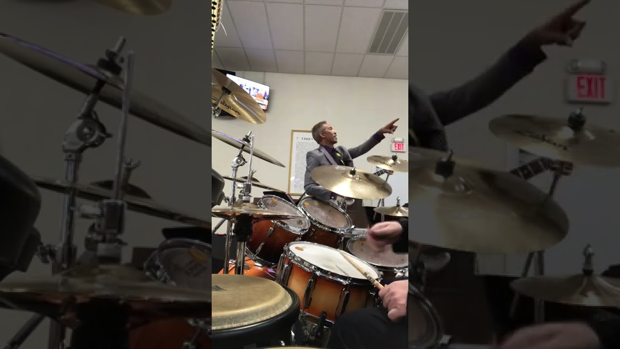 Excellent is Your Name - Brian Kell plays drums in church 082822