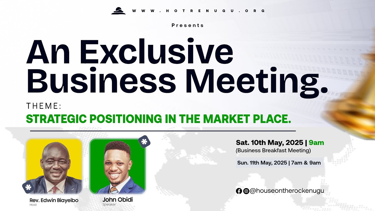LIFE CLASS WITH JOHN OBIDI || SUNDAY 11TH MAY, 2024