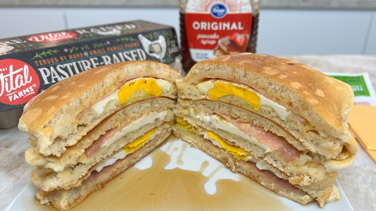 Giant Stuffed Breakfast Pancake