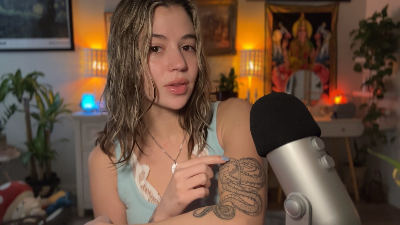 ASMR-тур по татуировкам и их обводка 𓂃 ࣪˖ ִֶཐི༏ཋྀ󠀮