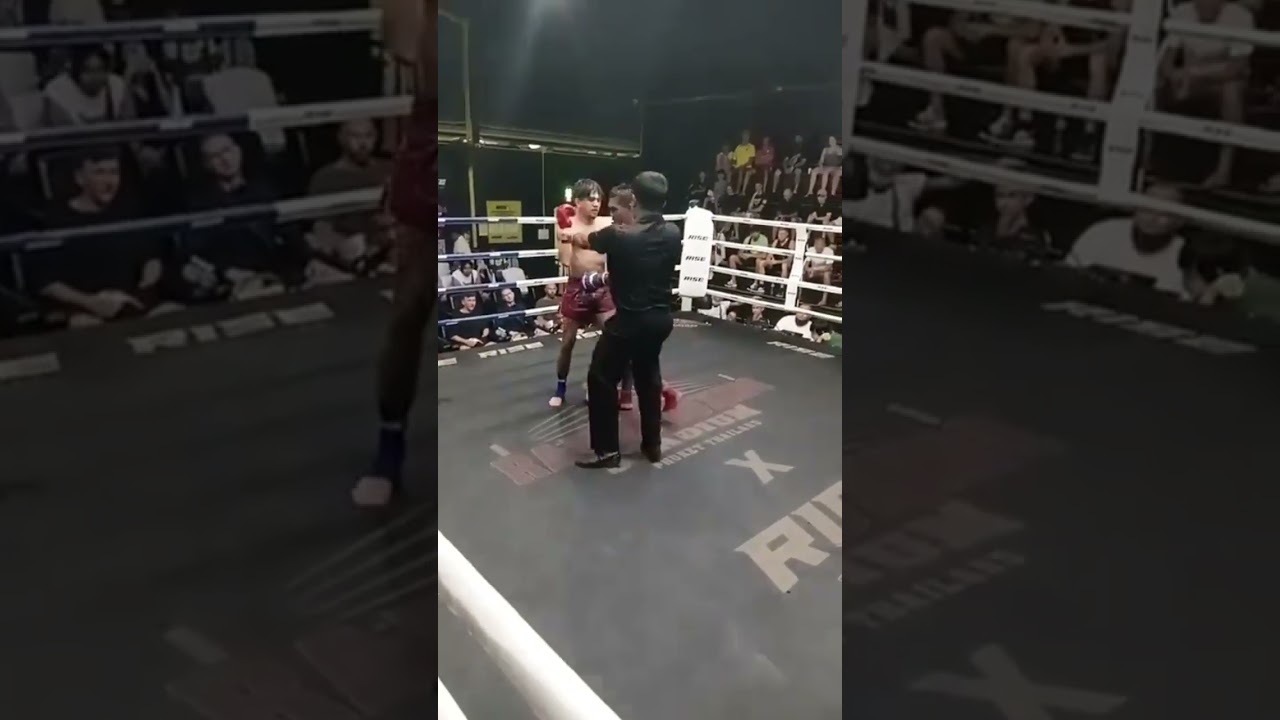 หญิง VS Arda Cekic Rawai boxing stadium KNOCKOUT 🤯