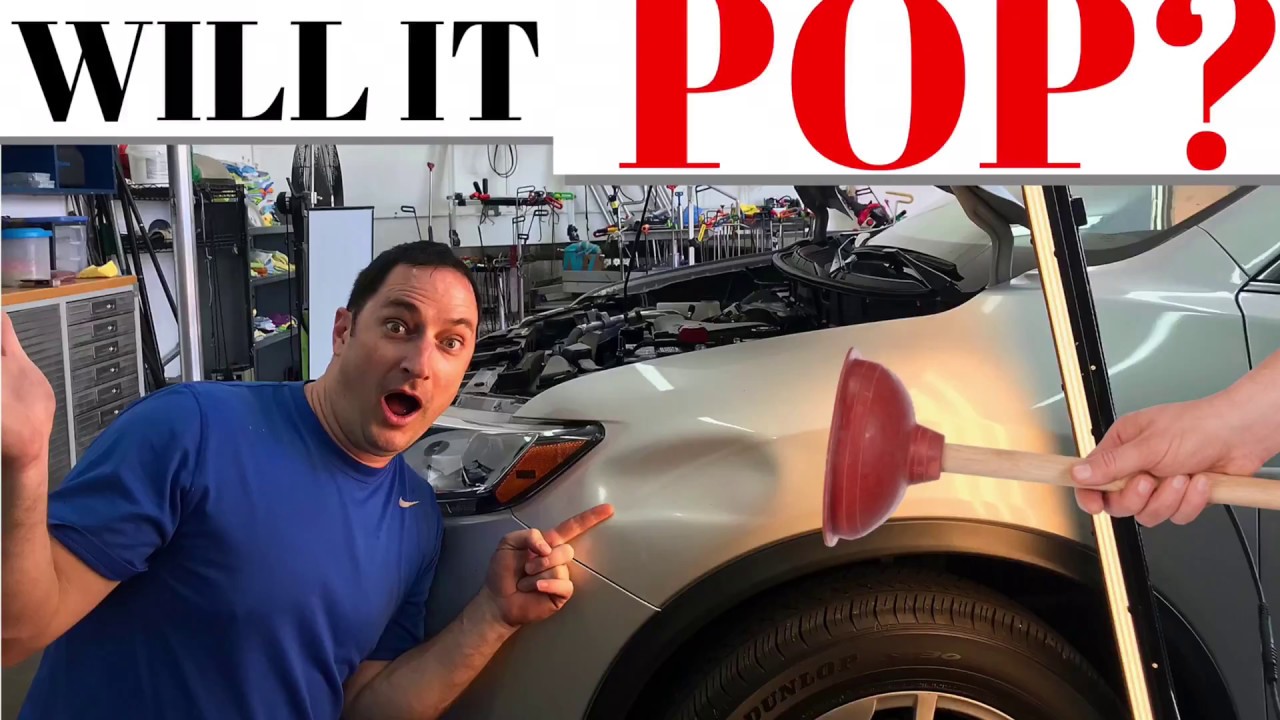 Huge Nissan Dent- Paintless Dent Repair in Merritt Island, Cocoa, Melbourne, Viera, Titusville