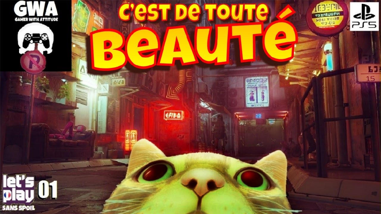 STRAY (PS5) : #1 D&eacute;couverte - GWA lets play