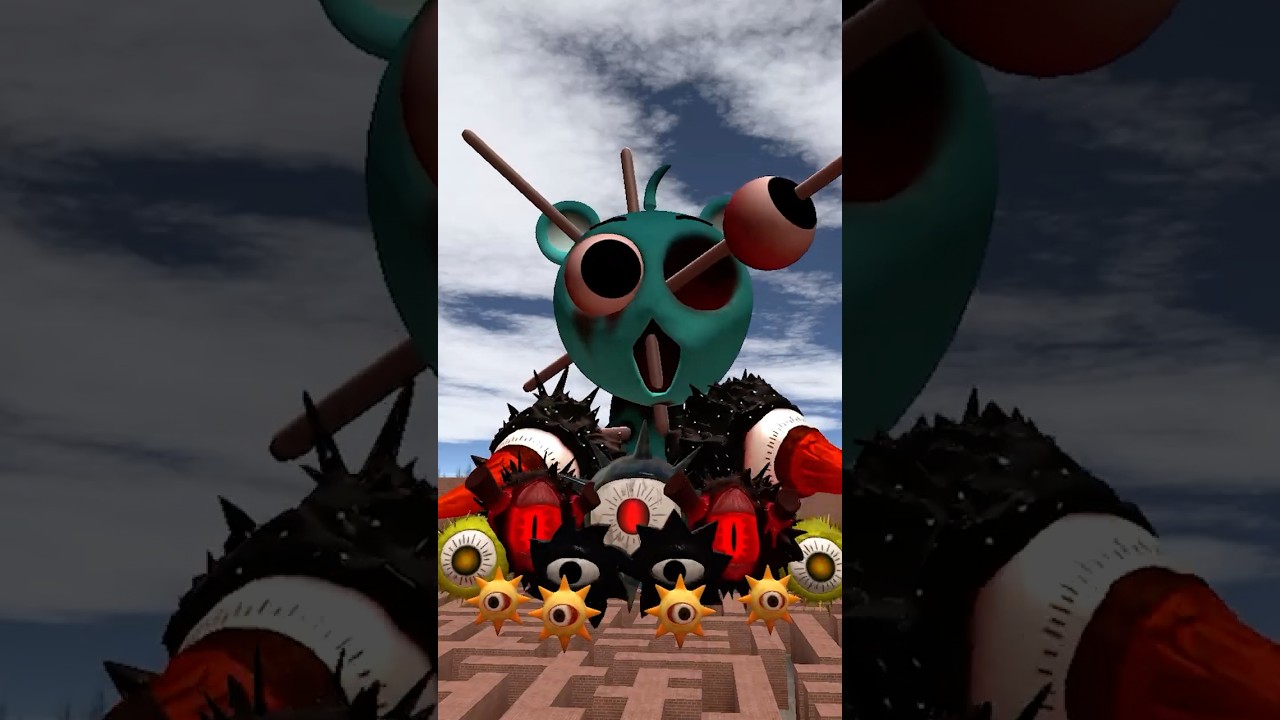 DEFEAT MR SUNS AND SPRUNKI SKY BOSS 👀 #incredibox #sprunki #shorts