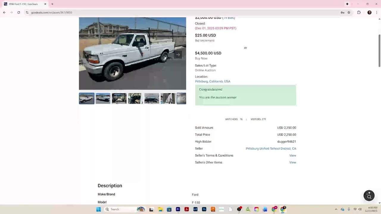 Govdeals auction tips for new accounts