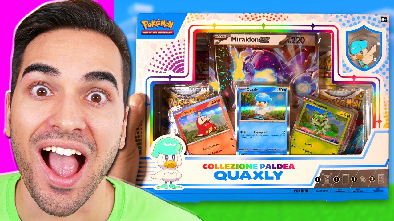 APRO LA NUOVA COLLEZIONE PALDEA QUAXLY DI POKEMON