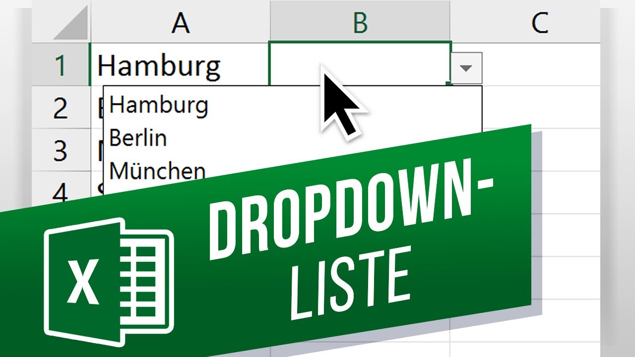 Dropdown-Listen in Excel erstellen | Auswahlliste mit Dropdown-Men&uuml; erstellen
