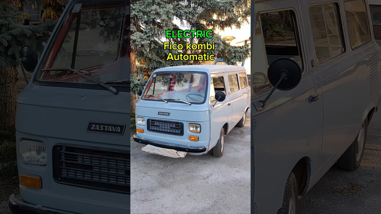 Fićo kombi Automatic ELECTRIC Prebacite va&scaron; vozilo #oldtimer #zastavakombi #zastava750 #fiat900t #ev