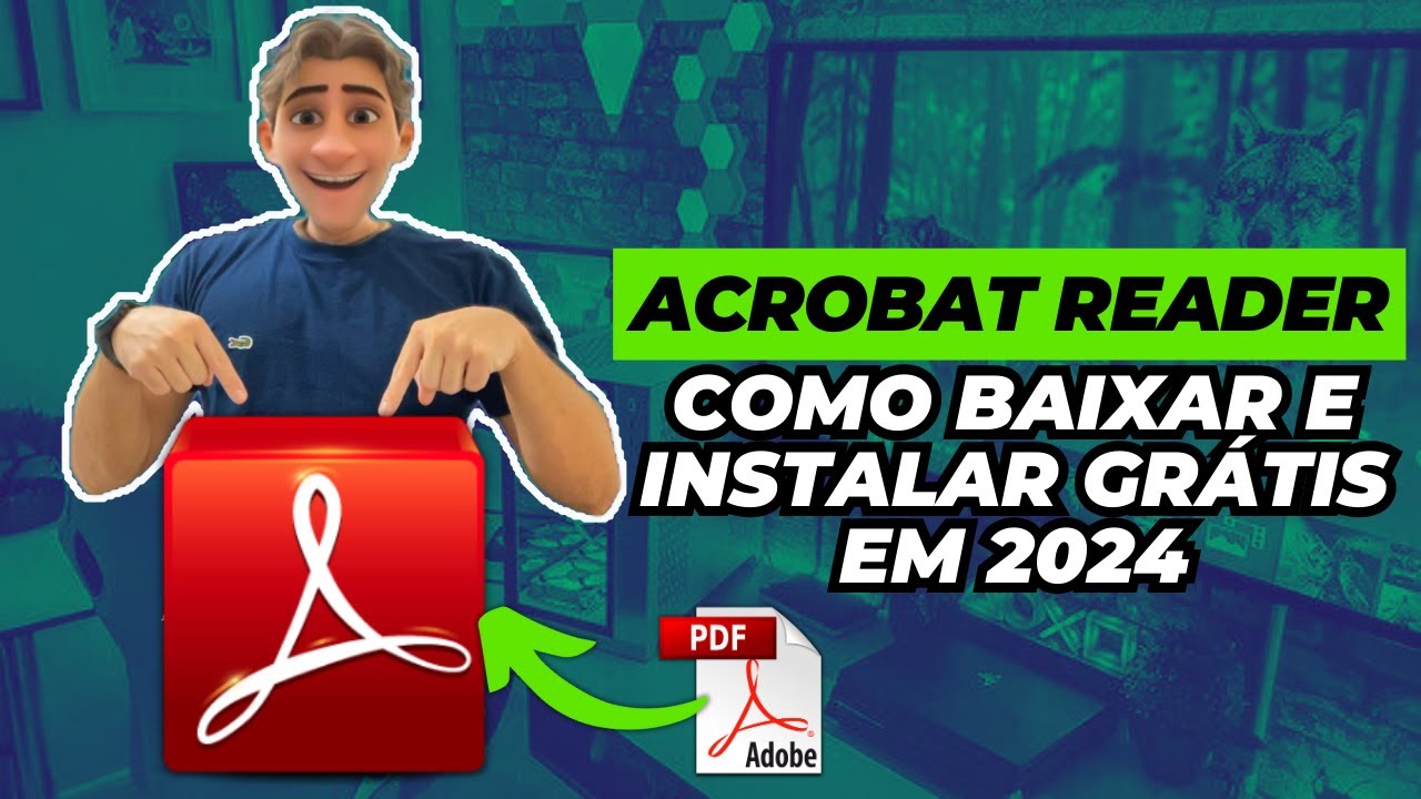 ✅ Como instalar o ACROBAT READER leitor de PDF grátis, sem vírus e sem programas extras em 2024