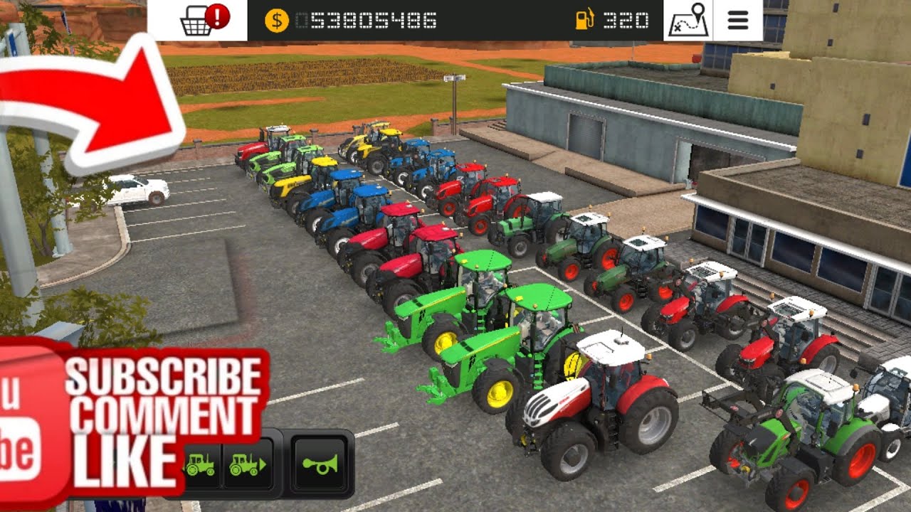 🔥 All Tractors Collection in Farming Simulator | Ultimate Garage Tour 🚜💰 #farming 
