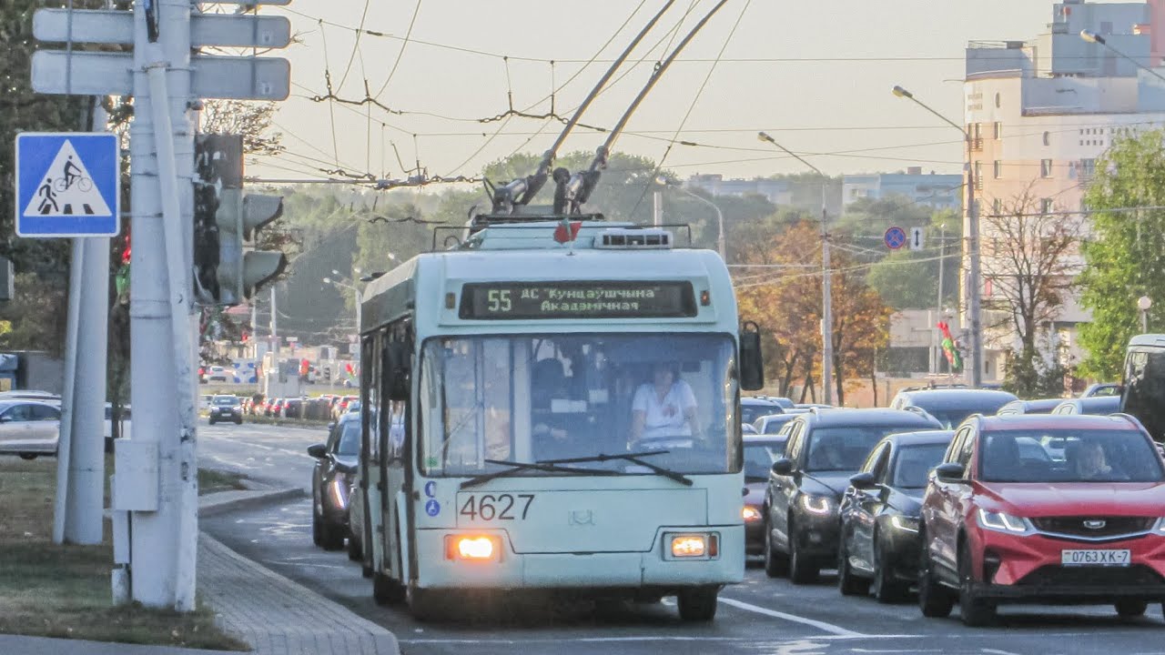 ПОЕЗДКА в троллейбусе БКМ-321 (БОРТ.№4627) маршрут №8