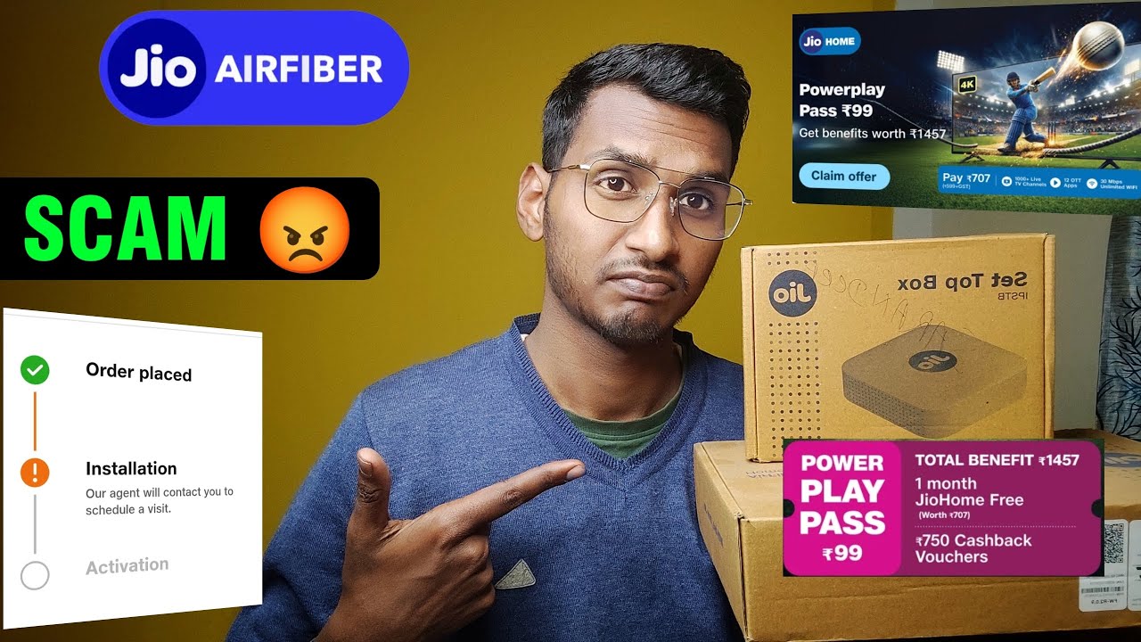 Jio AirFiber🛜 ₹99 POWER Play PASS SCAM 😡 | Order Pending Problem | ₹1457 Benifits 