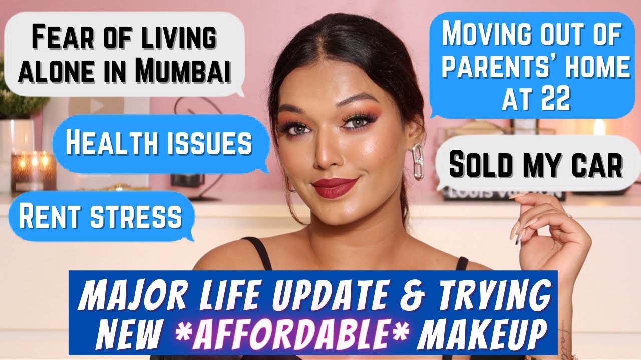 *MAJOR* LIFE UPDATE & Trying New Affordable Makeup | Challenges of Moving out at 22 | Sarah Sarosh