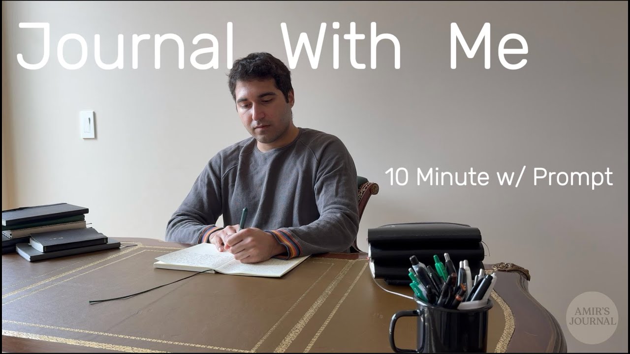 Journal With Me | 10 minutes + piano sounds