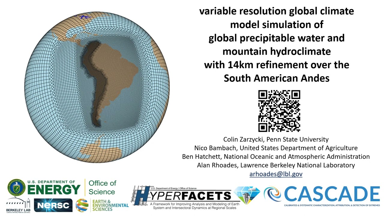 Projecting climate change in South America using a variable resolution Earth system model