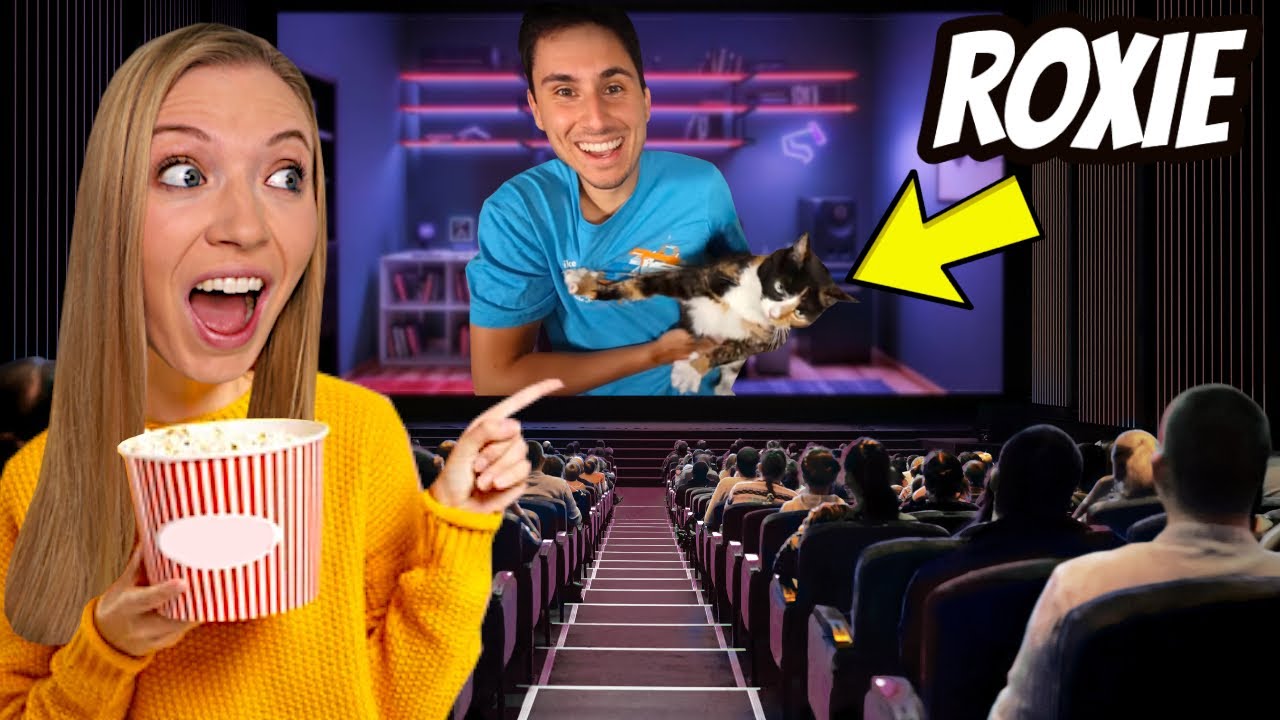 I Played MY HUSBAND'S Movie In My Theater!