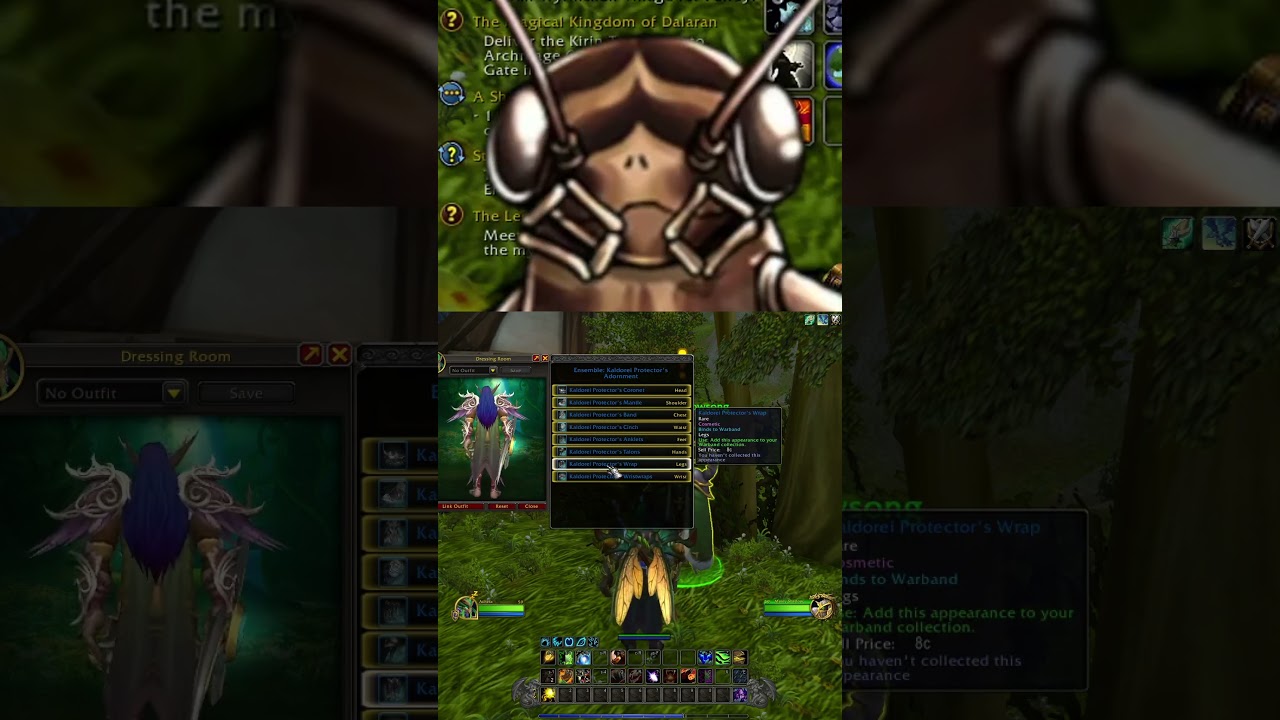 Night Elf Heritage Armor &mdash; Full Set Showcase WoW 2025 #gaming #worldofwarcraft #wow