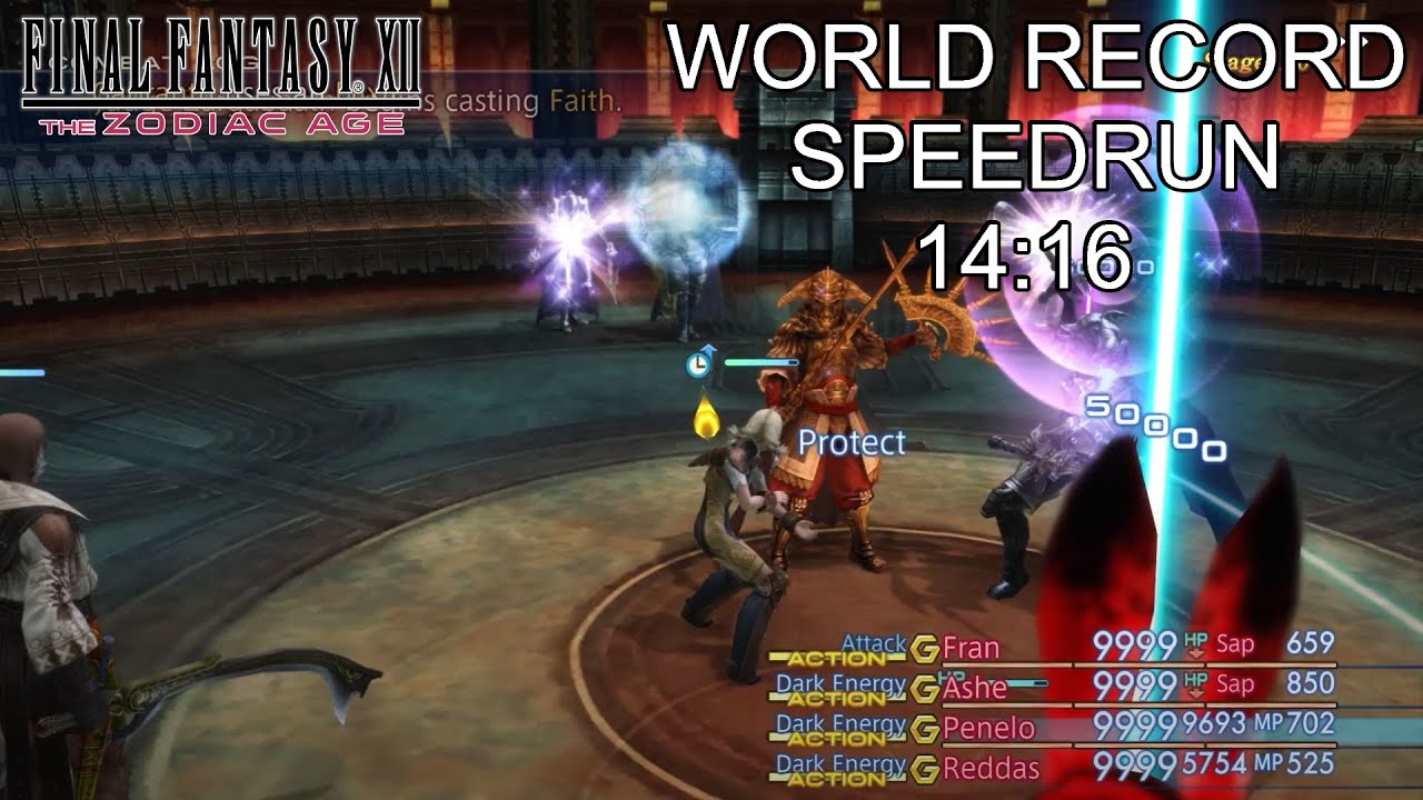 FF XII: TZA Trial Mode [WR] Speedrun 14:16 [WORLD RECORD]