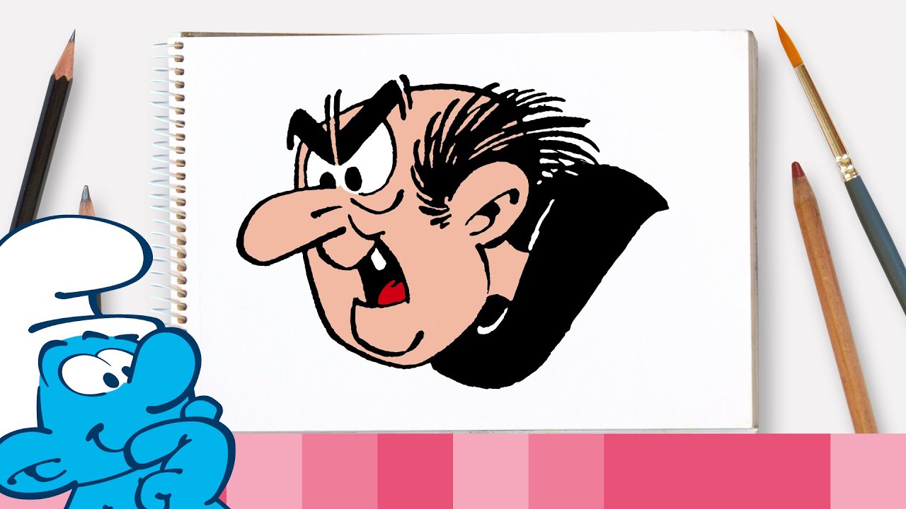 Cum să desenați Gargamel • Ștrumfii