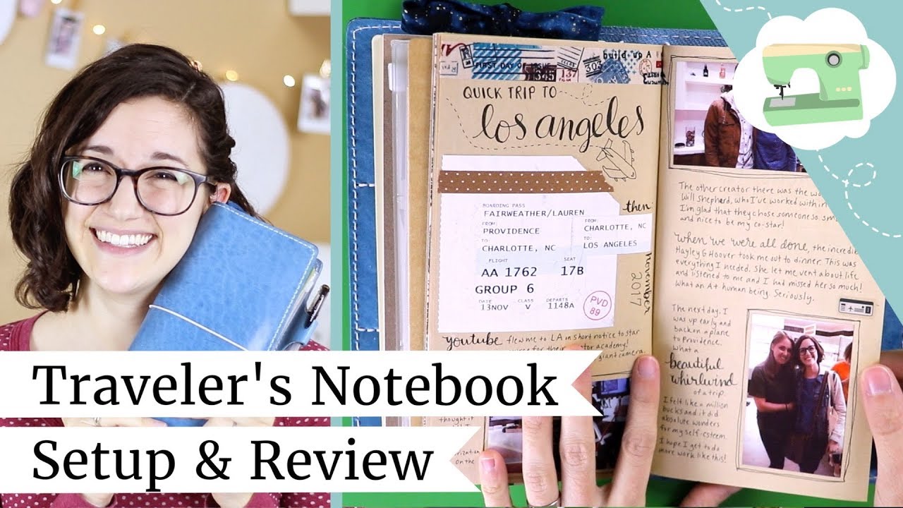 Traveler's Notebook Setup & Chic Sparrow Review - Mockingbird Deluxe | @laurenfairwx