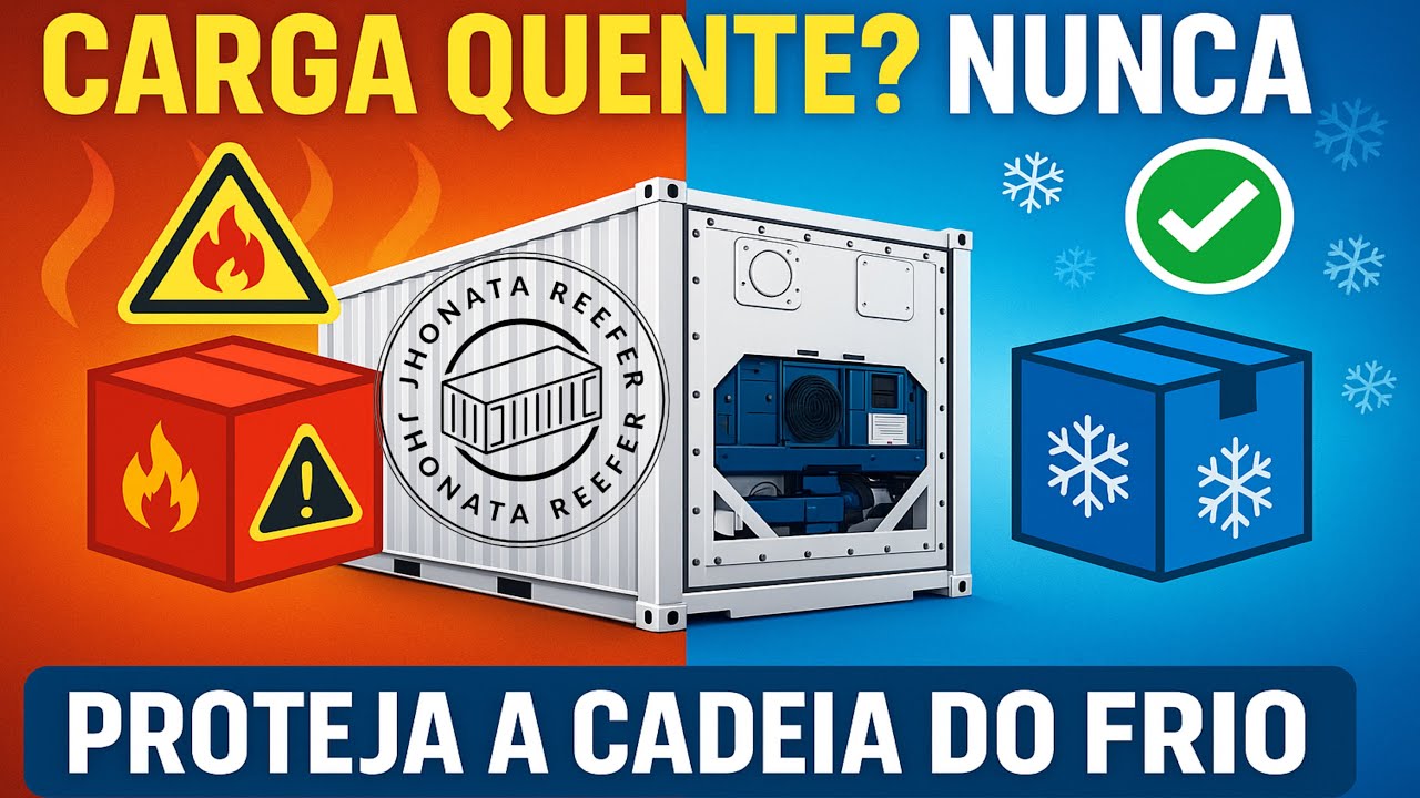 Carga quente nunca! Danos a carga e ao reefer #containerReefer #cadeiadofrio # manutençãoReefer