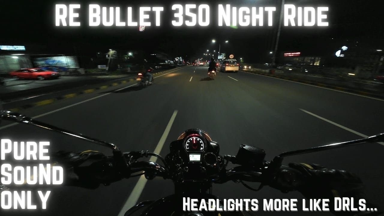 POV Night Ride | Royal Enfield Bullet 350 | Thumping Through the Darkness | Pure Riding Sound | 4K