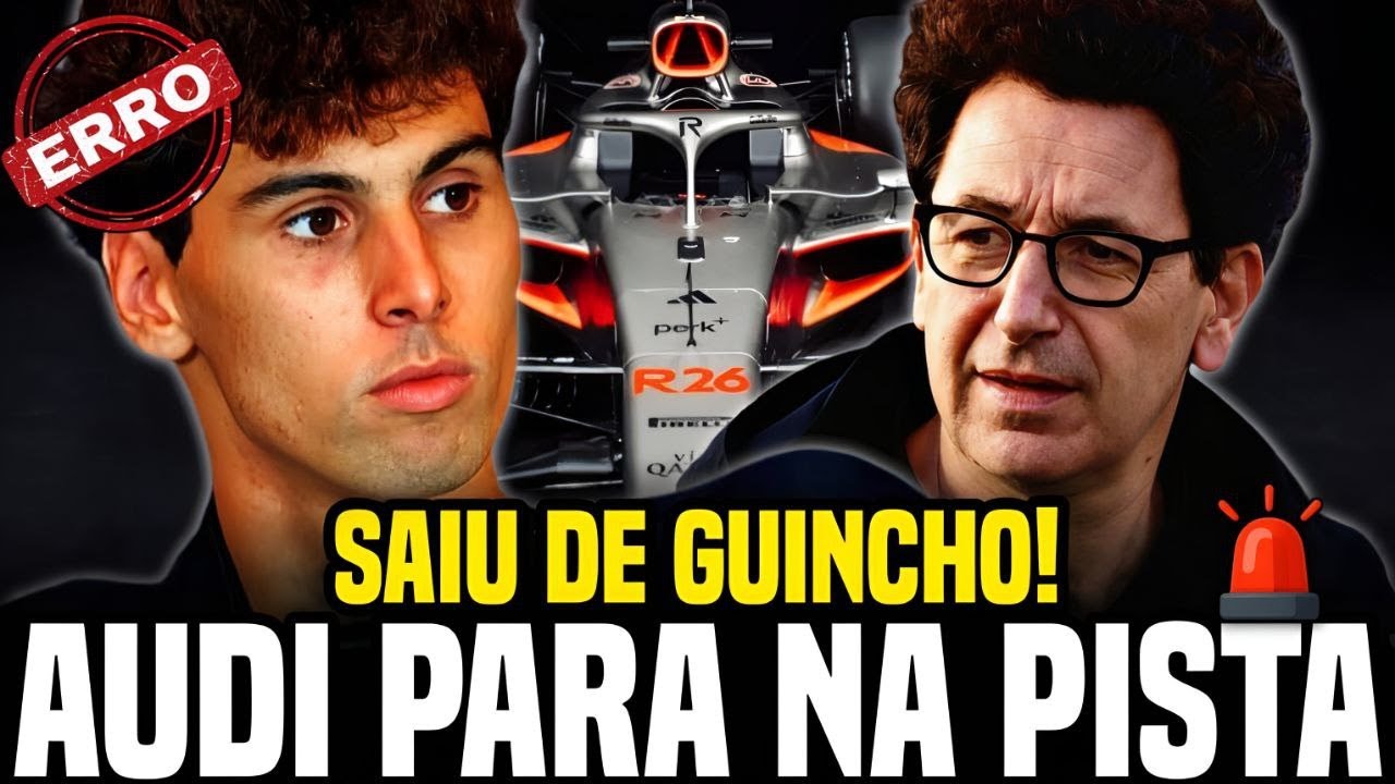 🚨AUDI JÁ QUEBRA NO COMEÇO! CARRO DE BORTOLETO PARA E LIGA ALERTA NA F1 2026