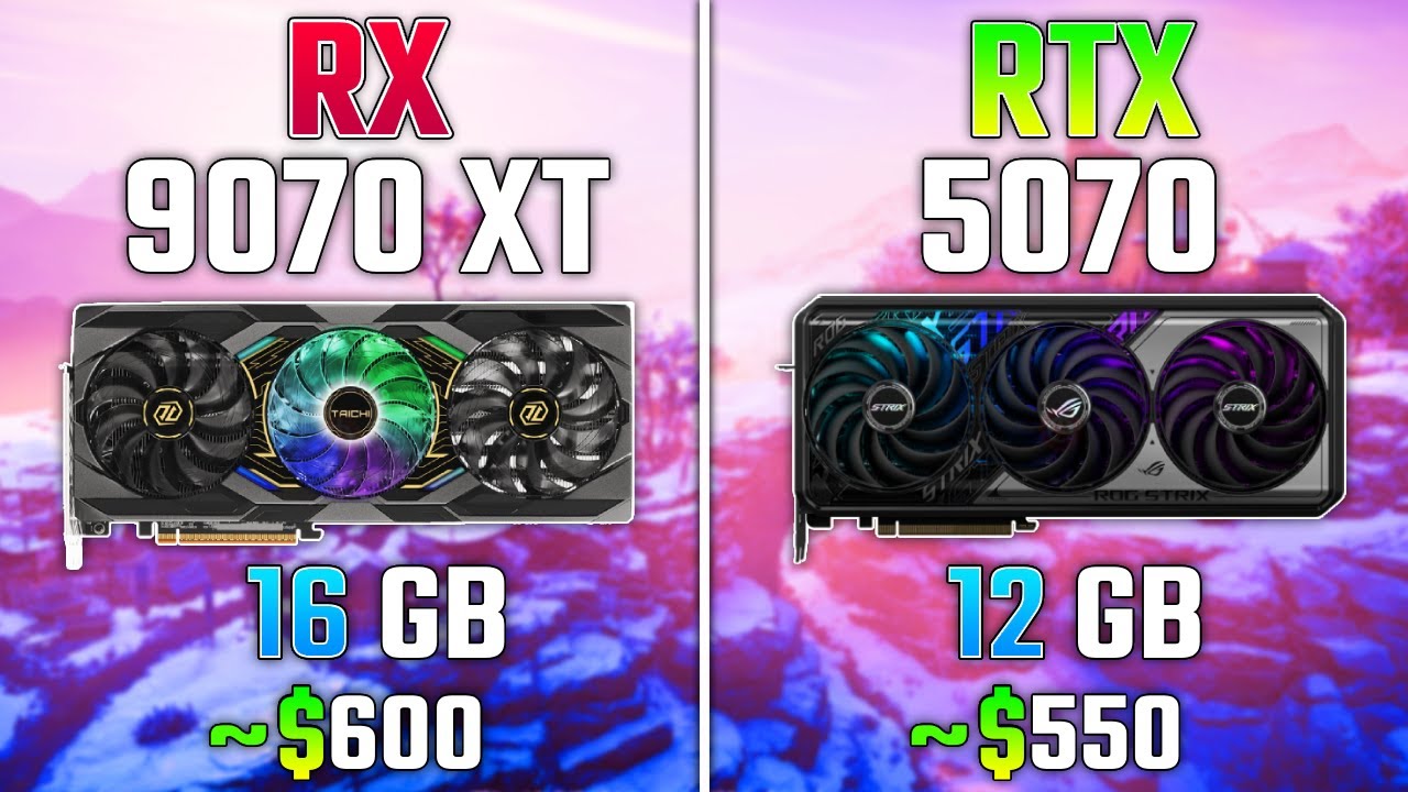 AMD RX 9070 XT vs RTX 5070 | Test in 7 Games